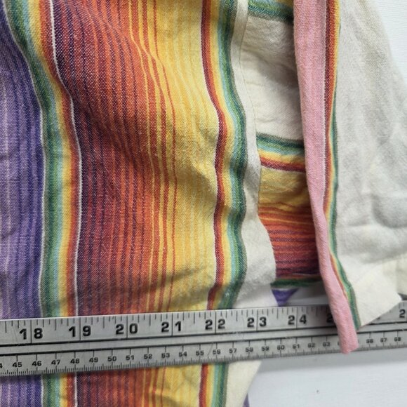 Mens Cotton Button Down Striped Shirt Size Large Multicolor - Picture 7 of 7